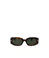 Tom Ford Havana Acetate Sunglasses In Gray