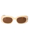 Tom Ford Full Frame Sunglasses In Cream White