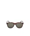 Tom Ford Eyewear Damian Pilot Frame Double Bridge Sunglasses In Green
