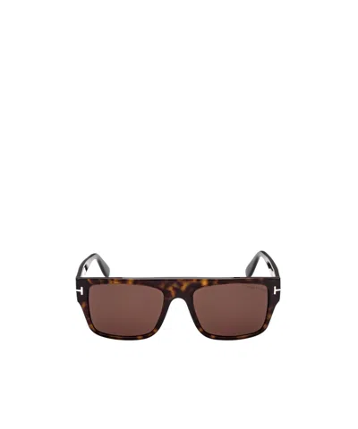 Tom Ford Eyewear Dunning Square Frame Sunglasses In Brown