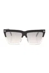 Tom Ford Eyewear Eden Geometric Frame Sunglasses In Black
