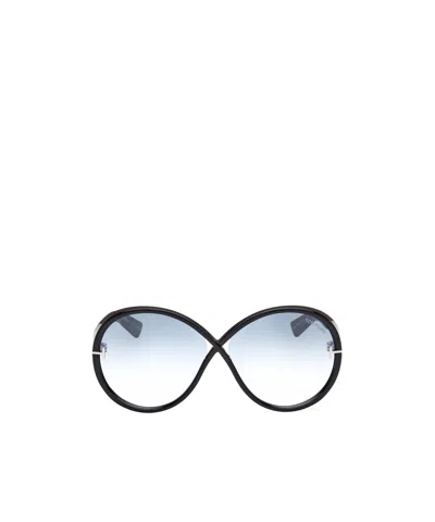 Tom Ford Eyewear Edie Oversized Sunglasses In White