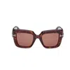 TOM FORD TOM FORD EYEWEAR ESMA OVERSIZED FRAME SUNGLASSES