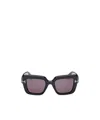 Tom Ford Eyewear Esme Oversized Frame Sunglasses In Gray