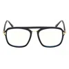 Tom Ford Hinge-detail Double-bridge Glasses In Black