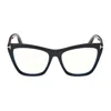 Tom Ford 54mm Cat Eye Blue Light Blocking Optical Glasses In Black