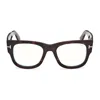 Tom Ford Edel Clip-on Glasses In Brown