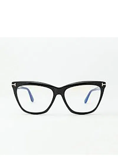 Tom Ford Sleek Cat-eye Eyeglasses For Women In Black