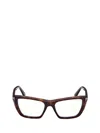 Tom Ford Eyewear Cat Eye Frame Glasses In Brown