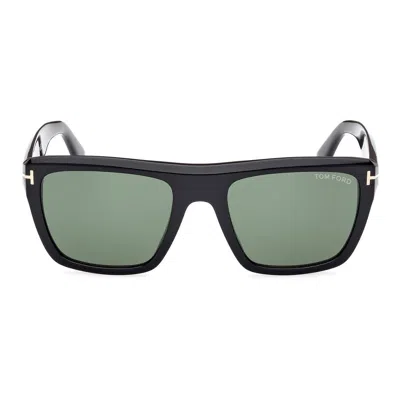 Tom Ford Eyewear Alberto Square Frame Sunglasses In Black
