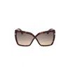 Tom Ford Eyewear Fiore Butterfly Frame Sunglasses In Brown