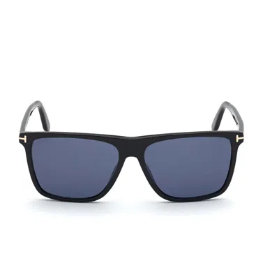 Tom Ford Eyewear Fletcher Rectangle Frame Sunglasses In Black
