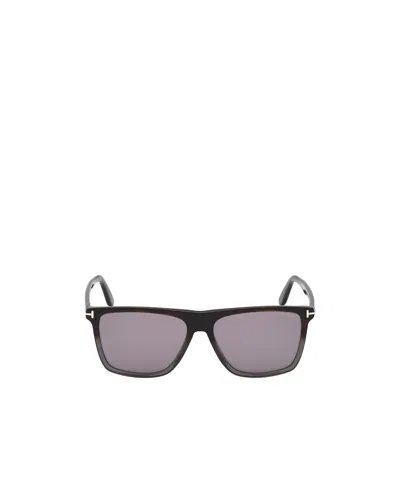 Tom Ford Eyewear Fletcher Square Frame Sunglasses In Purple