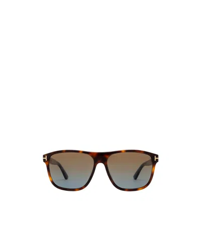 Tom Ford Eyewear Frances Square Frame Sunglasses In Gray