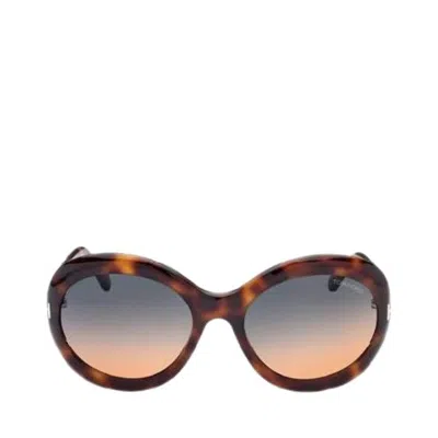 Tom Ford Eyewear Ft0918s Liya Sunglasses In Brown