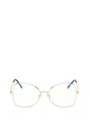 Tom Ford Eyewear Geometric Frame Glasses In White