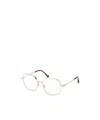Tom Ford Eyewear Geometric Frame Glasses In Gold