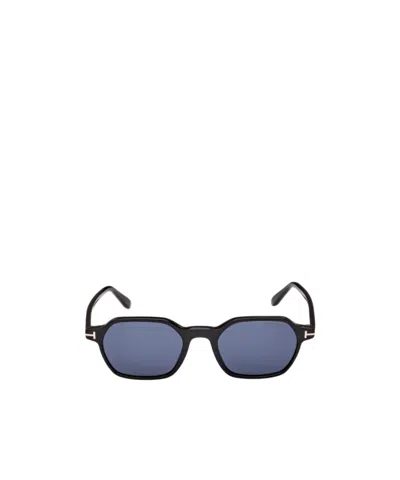 Tom Ford Eyewear Geometric Frame Sunglasses In Black