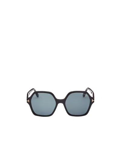 Tom Ford Eyewear Geometric Frame Sunglasses In Gray