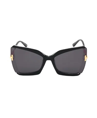 Tom Ford Eyewear Gia Butterfly-framed Sunglasses In Pattern