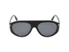 Tom Ford Eyewear Sunglasses In Glossy Black/smoke
