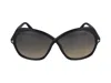 Tom Ford Sunglasses In Glossy Black/smoke Grad