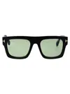 Tom Ford Fausto 53mm Square Sunglasses In Black