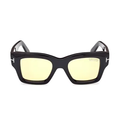 Tom Ford Eyewear Ilias Square Frame Sunglasses In Neutral