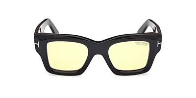 Tom Ford Eyewear Ilias Square Frame Sunglasses In Black