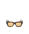 Tom Ford Men's Ilias Acetate Square Sunglasses In Nude