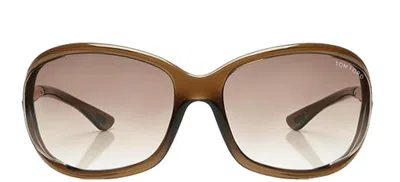Tom Ford Eyewear Jennifer Soft Square Frame Sunglasses In Brown