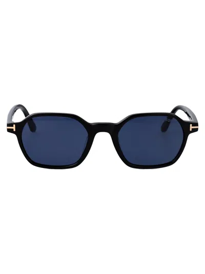 Tom Ford Eyewear Joey Sunglasses In Blue