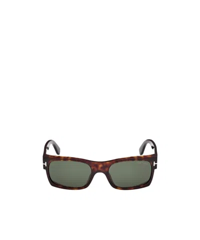 Tom Ford Eyewear Juan Rectangle Frame Sunglasses