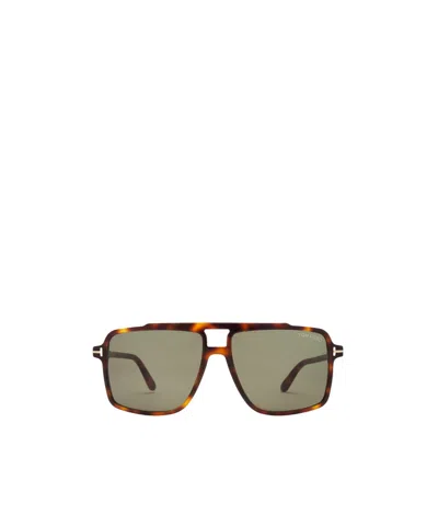 Tom Ford Eyewear Kemp Navigator Frame Sunglasses In Nude