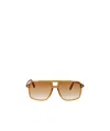 Tom Ford Eyewear Kemp Pilot Frame Sunglasses In Gray