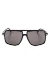 Tom Ford Eyewear Kemp Pilot Frame Sunglasses In Black