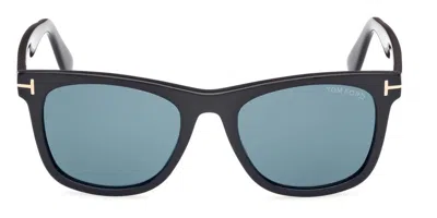 Tom Ford Eyewear Kevyn Square Frame Sunglasses In Shiny Black