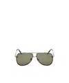 Tom Ford Eyewear Leon Pilot-frame Sunglasses In Gray