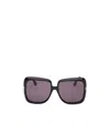 Tom Ford Eyewear Lorelai Oversized Frame Sunglasses In Gray