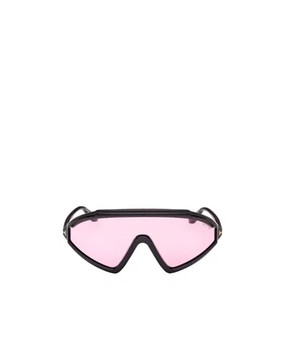 TOM FORD TOM FORD EYEWEAR LORNA SHIELD FRAME SUNGLASSES