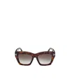 Tom Ford Eyewear Luna Square Frame Sunglasses In Multicolor