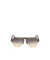 Tom Ford Eyewear Marshall Aviator Frame Sunglasses In Gold