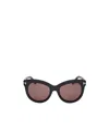 Tom Ford Eyewear Odette Oval Frame Sunglasses In Black