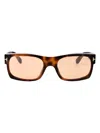 Tom Ford Juan Rectangular Sunglasses In Orange Havana