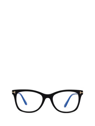 Tom Ford Eyewear Oval-frame Glasses In Black