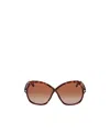 Tom Ford Eyewear Oversized-frame Sunglasses In Brown