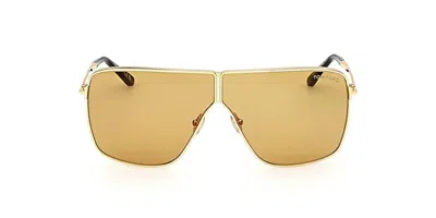 Tom Ford Eyewear Oversized Frame Sunglasses In Gold