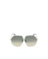 Tom Ford Eyewear Oversized Frame Sunglasses In Gray