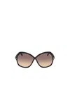 Tom Ford Rosemin Ft1013 01b Butterfly Sunglasses In Nude