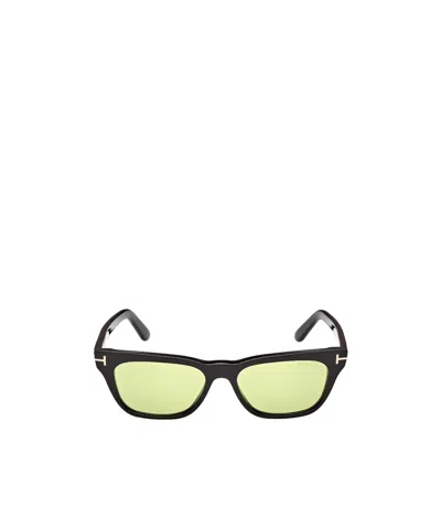 Tom Ford Eyewear Penn Rectangular Frame Sunglasses In Green